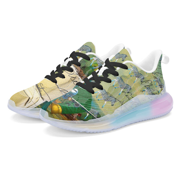 A PACKAGE FOR THE ZEBRAS Unisex Pastel Translucent Air Sole Running Shoes