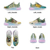 A PACKAGE FOR THE ZEBRAS Unisex Pastel Translucent Air Sole Running Shoes