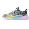 1, 2, 3 V Unisex Pastel Translucent Air Sole Running Shoes