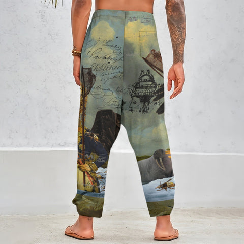 THE YOUNG KING ALT. 2 II Unisex Cotton All-Over Print Harem Pants