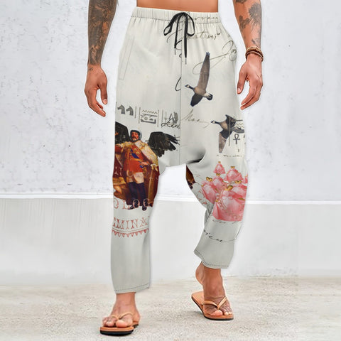 THE KING OF THE FIELD III Unisex Cotton All-Over Print Harem Pants