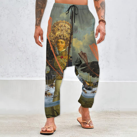 THE YOUNG KING ALT. 2 II Unisex Cotton All-Over Print Harem Pants