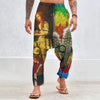 AND THIS, IS THE RAINBOW BRUSH CACTUS. II Unisex Cotton All-Over Print Harem Pants