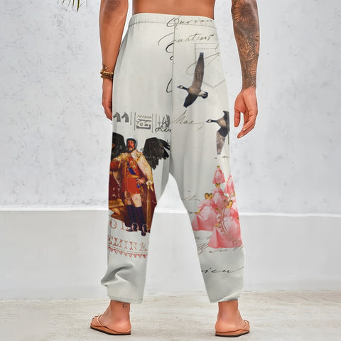 THE KING OF THE FIELD III Unisex Cotton All-Over Print Harem Pants