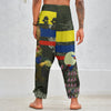 THE FLOWERS OF THE QUEEN Unisex Cotton All-Over Print Harem Pants