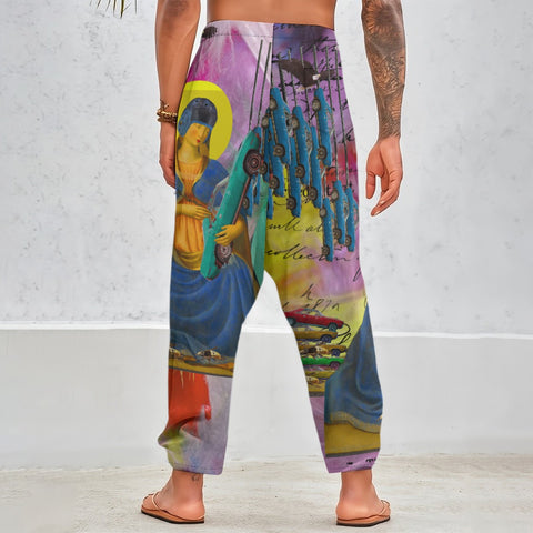 THE PAINTSHOP II II Unisex Cotton All-Over Print Harem Pants