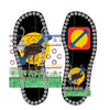 Yellow Unisex Hand-Made Riveted Leather Sandals