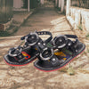 Black Unisex Hand-Made Riveted Leather Sandals