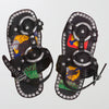 Black Unisex Hand-Made Riveted Leather Sandals