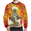 THE SITAR PLAYER Men's Oversized Fleece Sweatshirt
