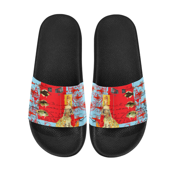 THE SHOWY PLANE HUNTER AND FISH IV Men's Printed Slides