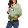 DANDELIONS All Over Print Bomber Jacket for Women