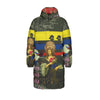 THE FLOWERS OF THE QUEEN All-Over Print Unisex Long Down Jacket