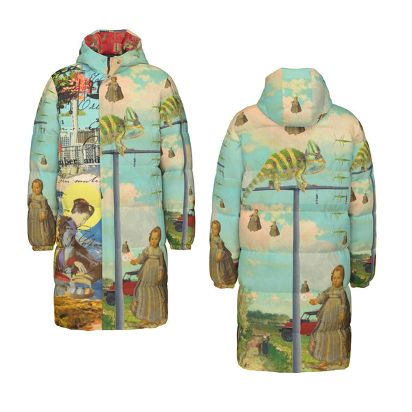 DANDELIONS X THE CONCERT II All-Over Print Unisex Long Down Jacket