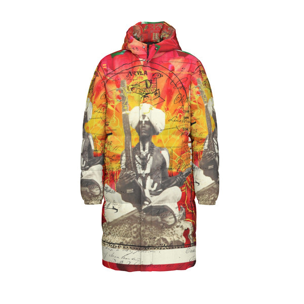 THE SITAR PLAYER II All-Over Print Unisex Long Down Jacket