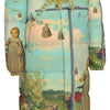 DANDELIONS All-Over Print Unisex Long Down Jacket