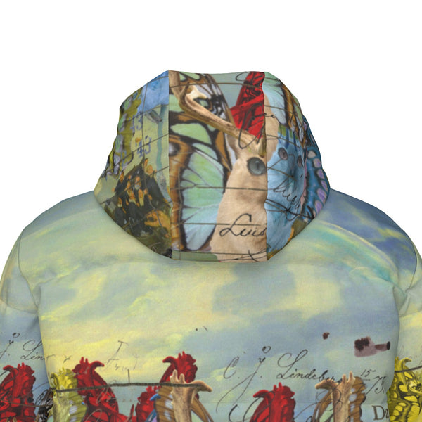 ANIMAL MIX CREATURES AND LOST SOULS AT SEA All-Over Print Unisex Long Down Jacket