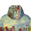 ANIMAL MIX CREATURES AND LOST SOULS AT SEA All-Over Print Unisex Long Down Jacket
