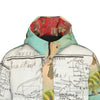 MAP AND SOME ILLUSTRATIONS X DANDELIONS X THE BORING HEADDRESS II II II All-Over Print Unisex Long Down Jacket