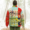 ACCORDING TO PLAN. All-Over Print Unisex Stand-up Collar Down Jacket