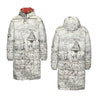 MAP AND SOME ILLUSTRATIONS All-Over Print Unisex Long Down Jacket