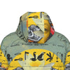THE BORING HEADDRESS II II II ALT. FACE All-Over Print Unisex Long Down Jacket