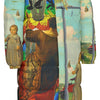 DANDELIONS X AND THIS, IS THE RAINBOW BRUSH CACTUS. II All-Over Print Unisex Long Down Jacket