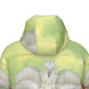 THE WHITE FEATHER HEADDRESS All-Over Print Unisex Long Down Jacket