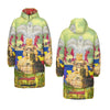 THE WHITE FEATHER HEADDRESS All-Over Print Unisex Long Down Jacket
