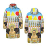 ROCKET GIRL II All-Over Print Unisex Long Down Jacket