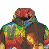 AND THIS, IS THE RAINBOW BRUSH CACTUS. II All-Over Print Unisex Long Down Jacket