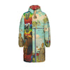 DANDELIONS X AND THIS, IS THE RAINBOW BRUSH CACTUS. II All-Over Print Unisex Long Down Jacket