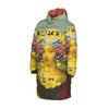 THE BORING HEADDRESS II II II ALT. FACE All-Over Print Unisex Long Down Jacket