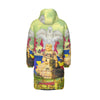 THE WHITE FEATHER HEADDRESS All-Over Print Unisex Long Down Jacket