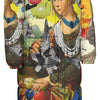 THE PLANE TECHNICIAN / UNPAINTER X THE SITAR PLAYER II All-Over Print Unisex Long Down Jacket