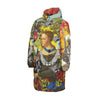 THE PLANE TECHNICIAN / UNPAINTER X THE SITAR PLAYER II All-Over Print Unisex Long Down Jacket