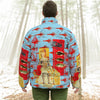 THE SHOWY PLANE HUNTER AND FISH IV All-Over Print Unisex Stand-up Collar Down Jacket