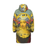 THE BORING HEADDRESS II II II ALT. FACE All-Over Print Unisex Long Down Jacket