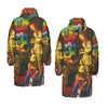 AND THIS, IS THE RAINBOW BRUSH CACTUS. II All-Over Print Unisex Long Down Jacket