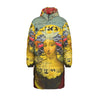 THE BORING HEADDRESS II II II ALT. FACE All-Over Print Unisex Long Down Jacket