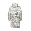 MAP AND SOME ILLUSTRATIONS All-Over Print Unisex Long Down Jacket