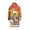 THE SITAR PLAYER II X THE FLOWERS OF THE QUEEN All-Over Print Unisex Long Down Jacket
