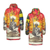 THE SITAR PLAYER II X THE FLOWERS OF THE QUEEN All-Over Print Unisex Long Down Jacket