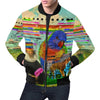 THE BIG PARROT All Over Print Bomber Jacket for Men