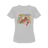 Hens and Hieroglyphics Women's Printed Cotton Tee Shirt