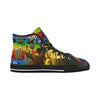 AND THIS, IS THE RAINBOW BRUSH CACTUS. II Women's All Over Print Canvas Sneakers