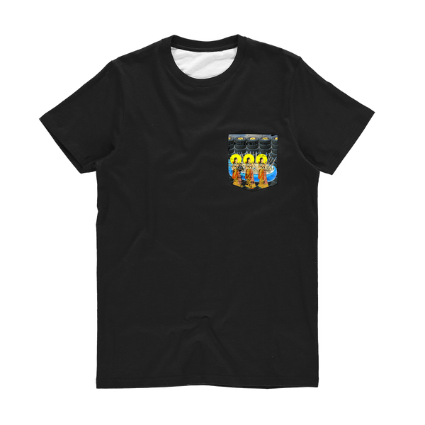 1, 2, 3 V Classic Sublimation Pocket Tee