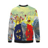 THE LAMPPOST INSTALLATION CREW VIII Men's Oversized Fleece Sweatshirt