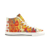 THE ONE BIG QUEEN AND THE MANY LITTLE RED LOBSTERS Men's All Over Print Canvas Sneakers