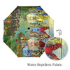 ANIMAL MIX CREATURES AND LOST SOULS AT SEA Semi-Automatic Foldable Umbrella